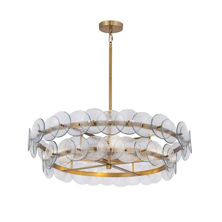 Maxim Lighting Loren 30'' Chandelier, Weathered Brass 21823TCWBR